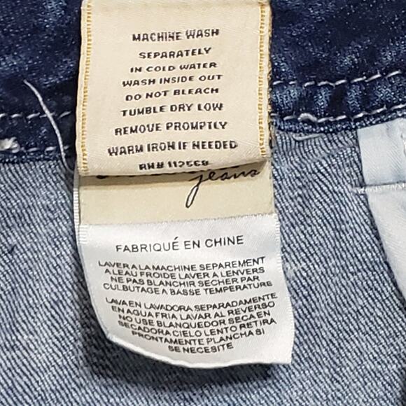 Miss Me Straight Leg Low Rise Jeans Sz 31 Rhinestone Light Wash Y2K Casual - Picture 6 of 13